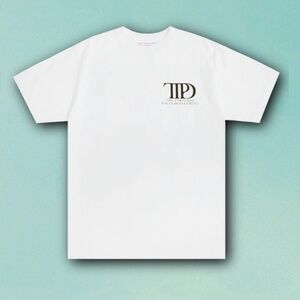 Taylor Swift The Tortured Poets Department White T-Shirt NEW